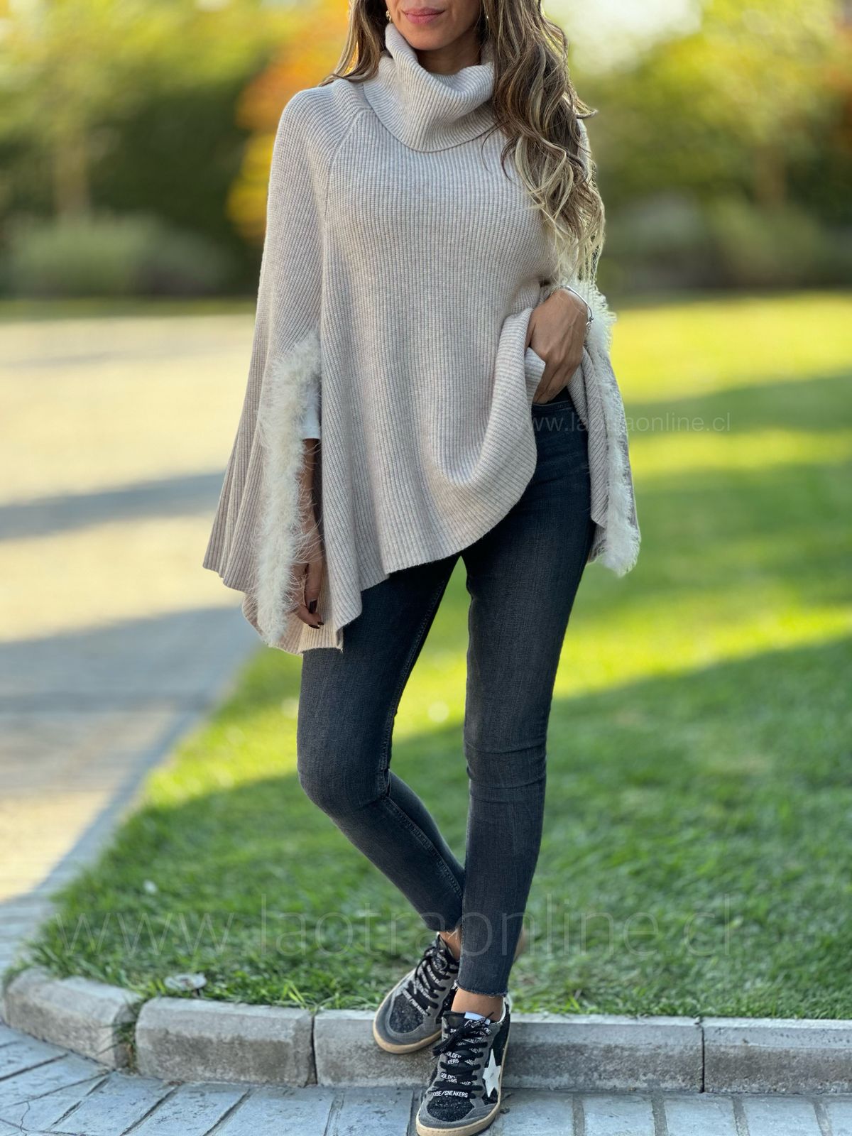 Poncho Alfonsina crema