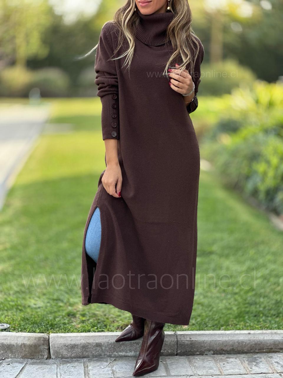 Sweater/Vestido Gales choco