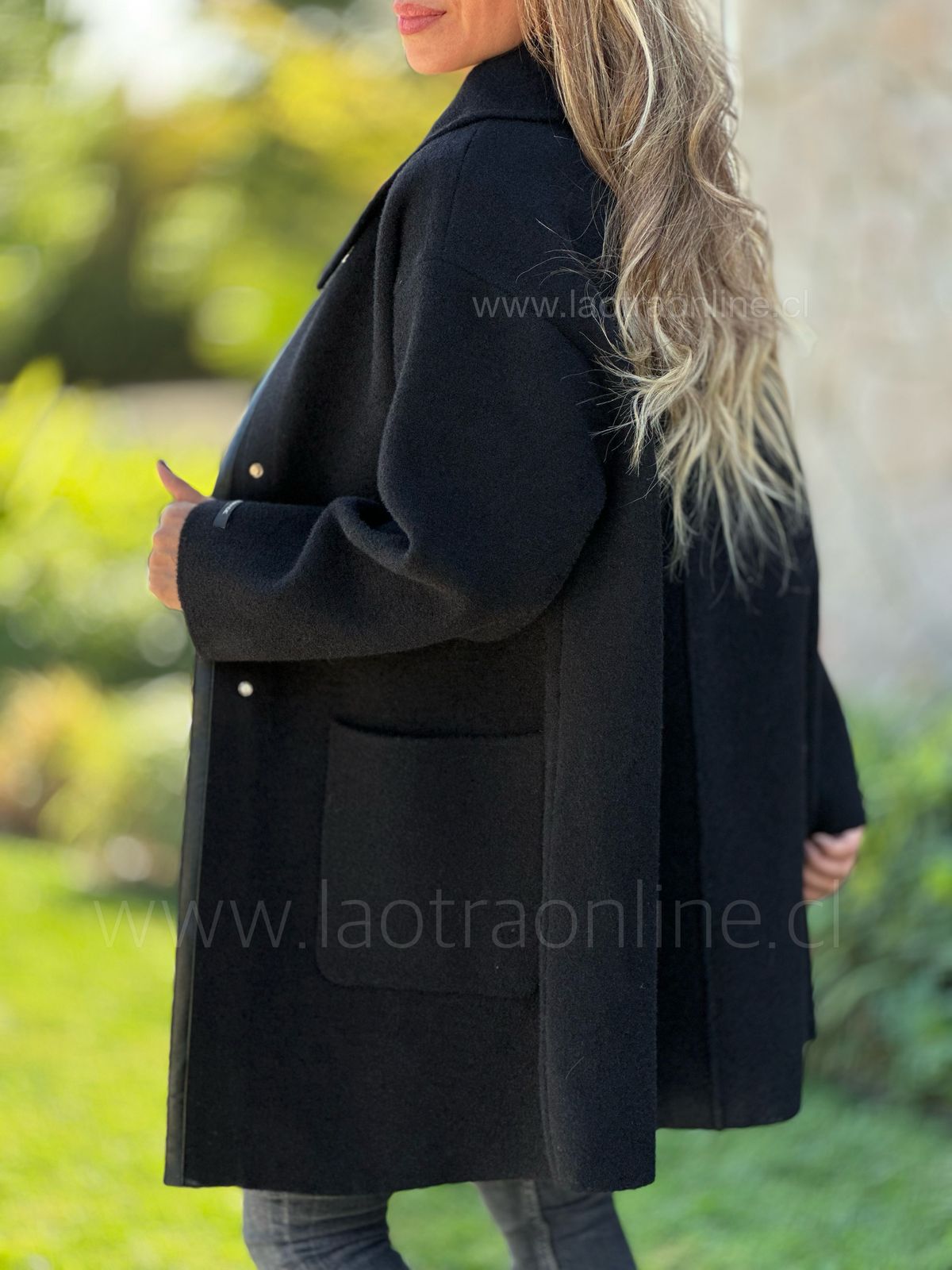 Abrigo Buckingham negro