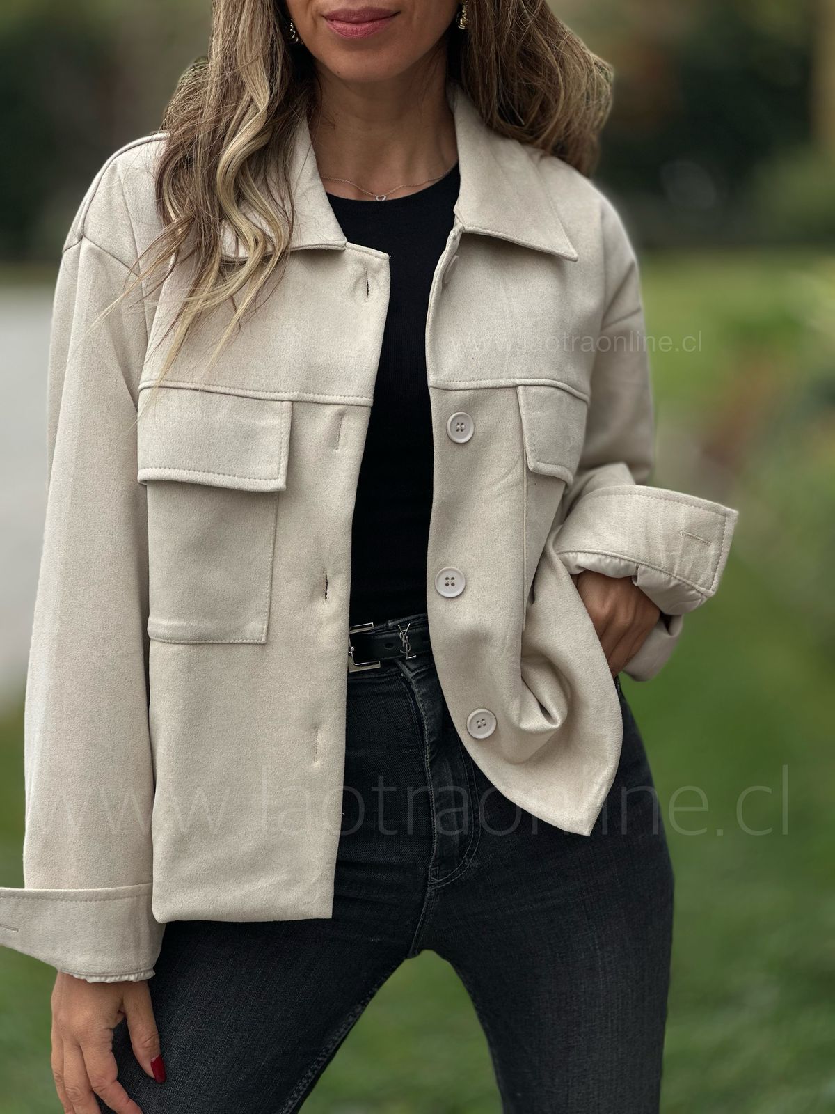 Chaqueta Asia crema