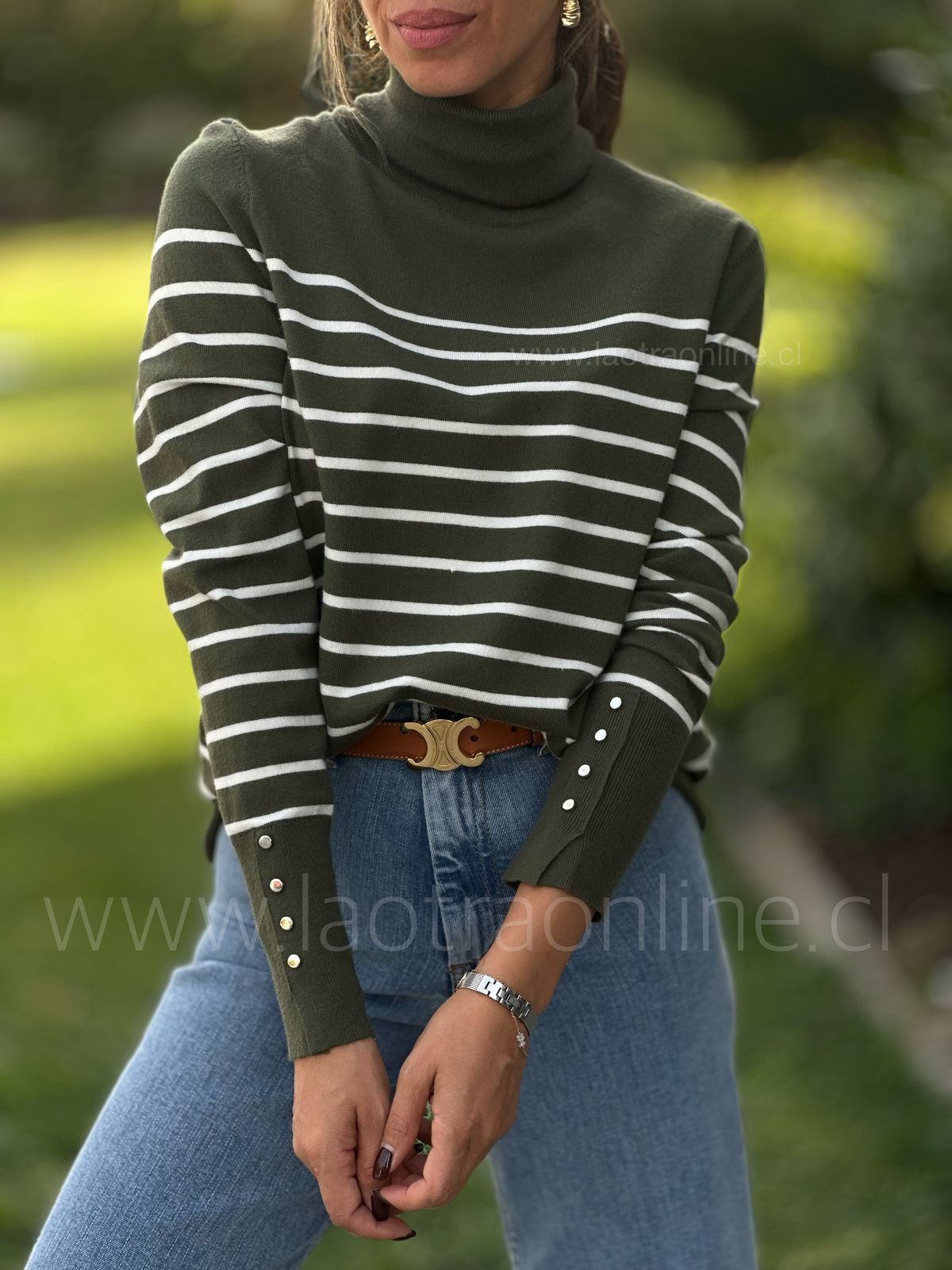 Sweater Saint-Denis olivo