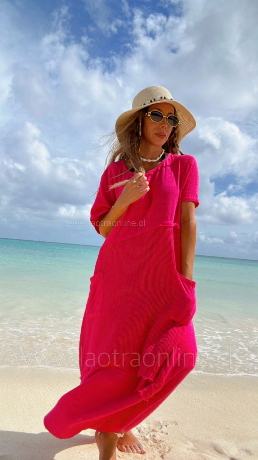 Vestido Eterna fucsia
