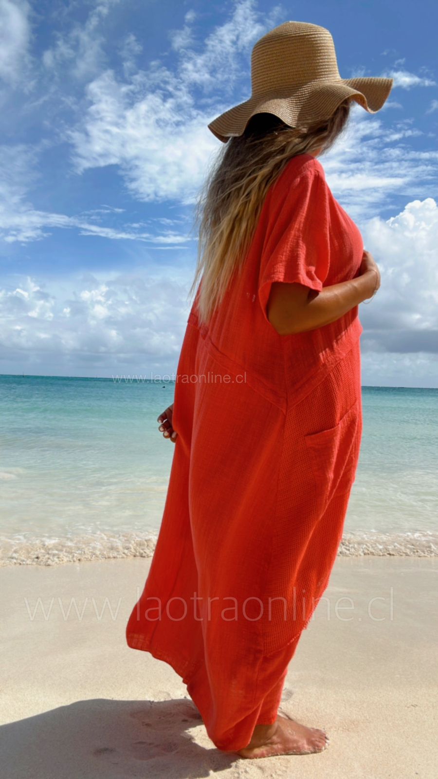 Vestido Eterna coral