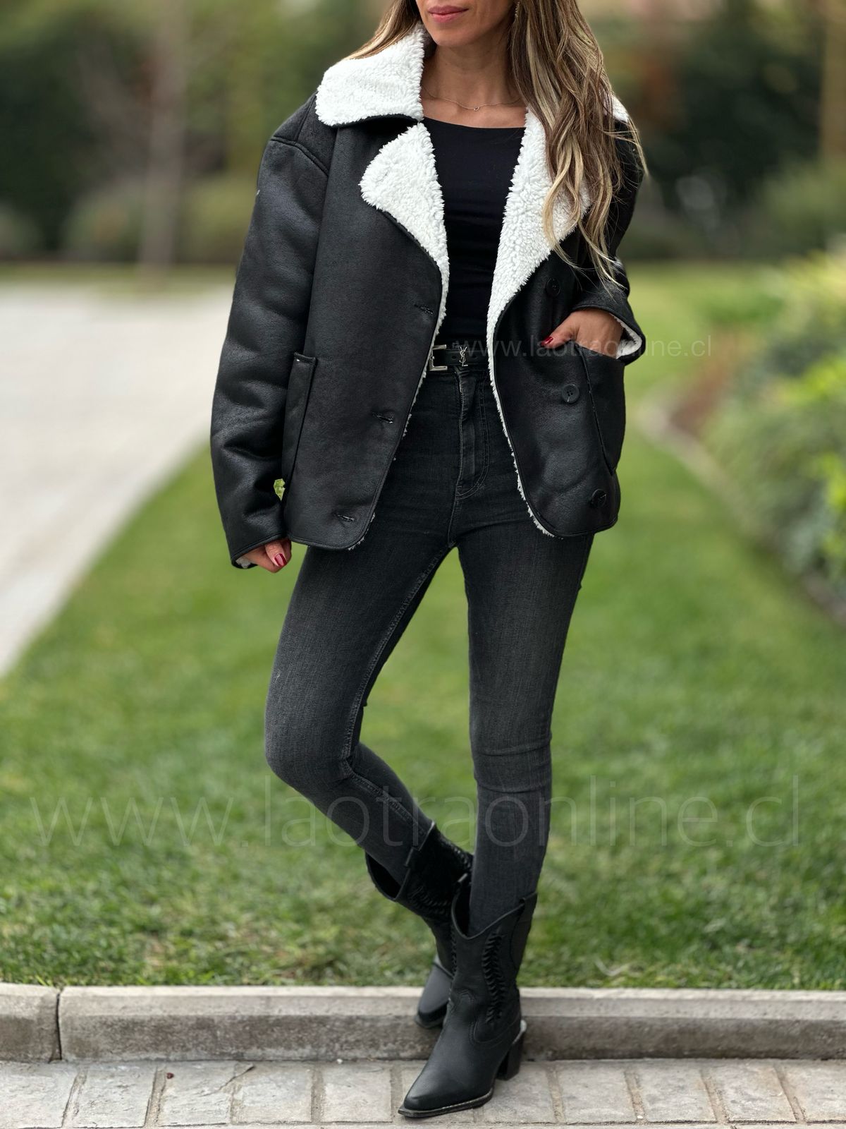 Chaqueta Polonia negro