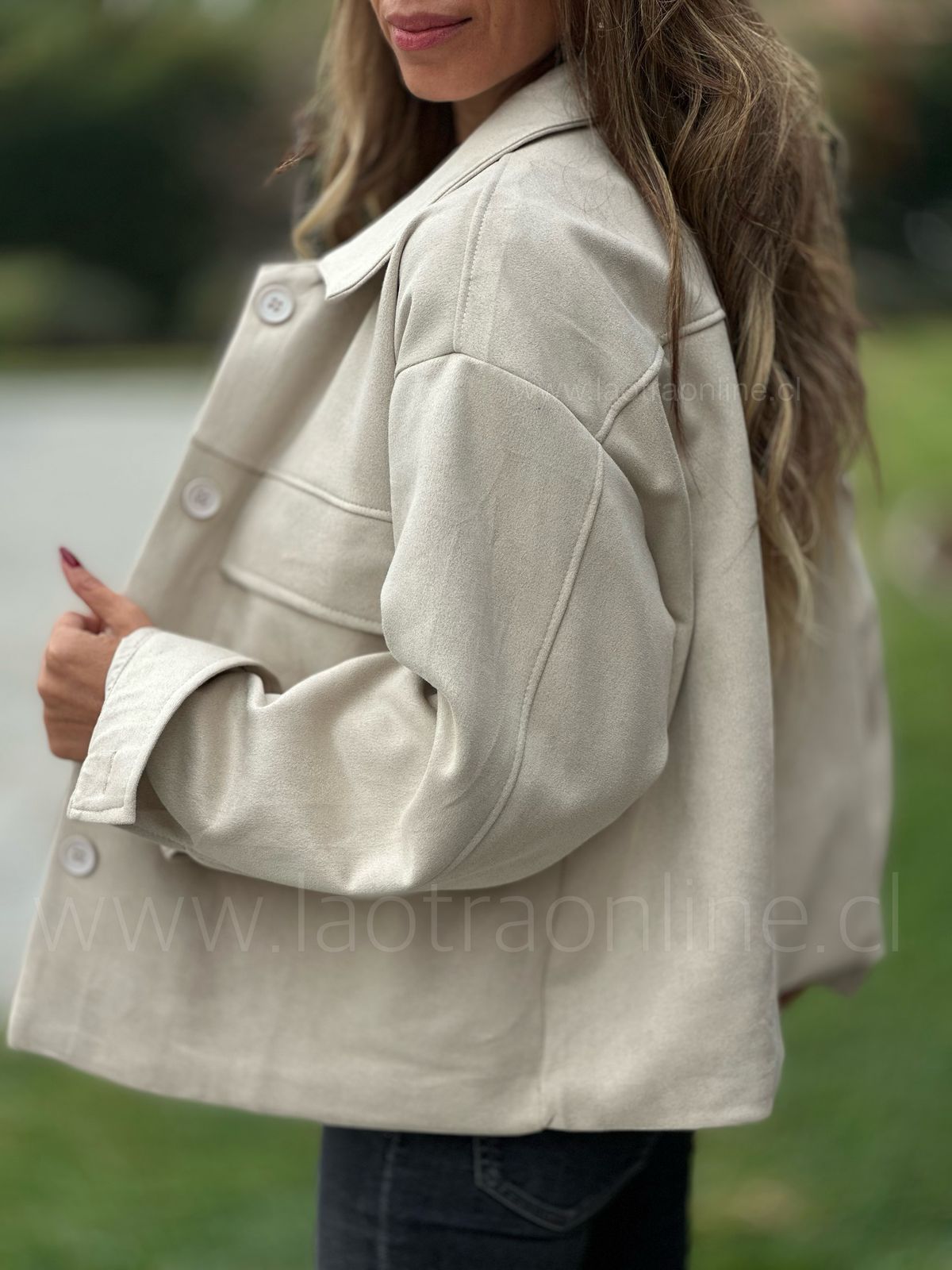Chaqueta Asia crema