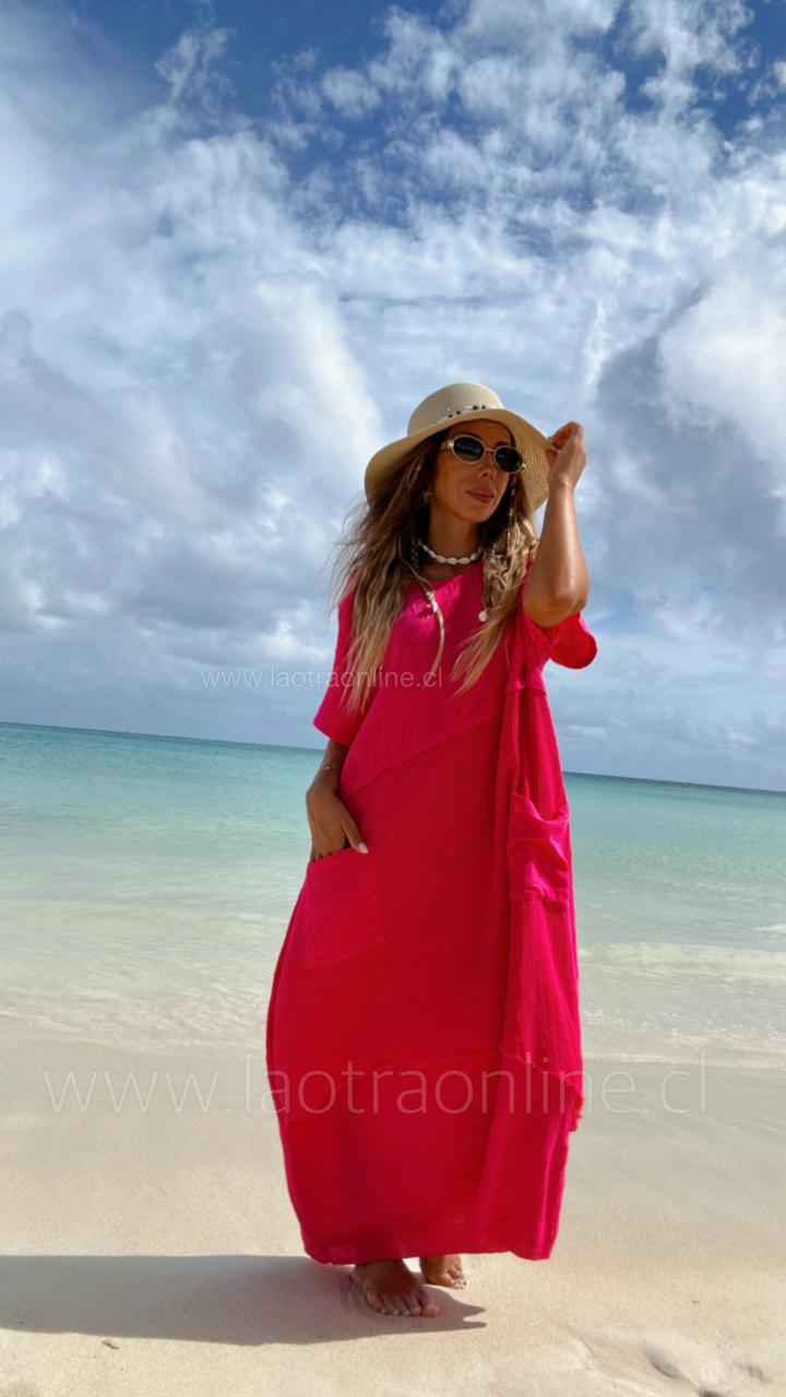 Vestido Eterna fucsia