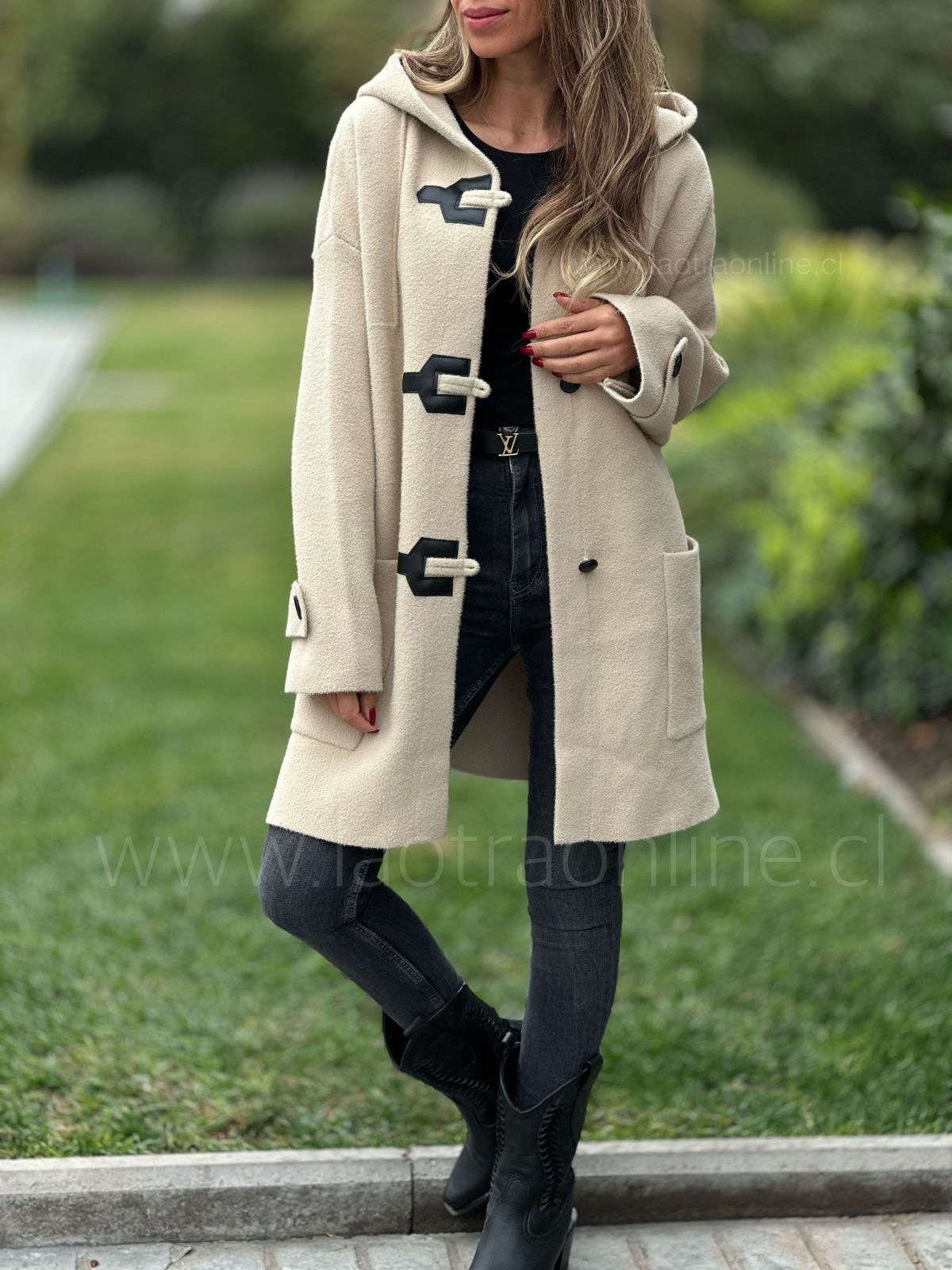 Abrigo Montgomery Julieta crema