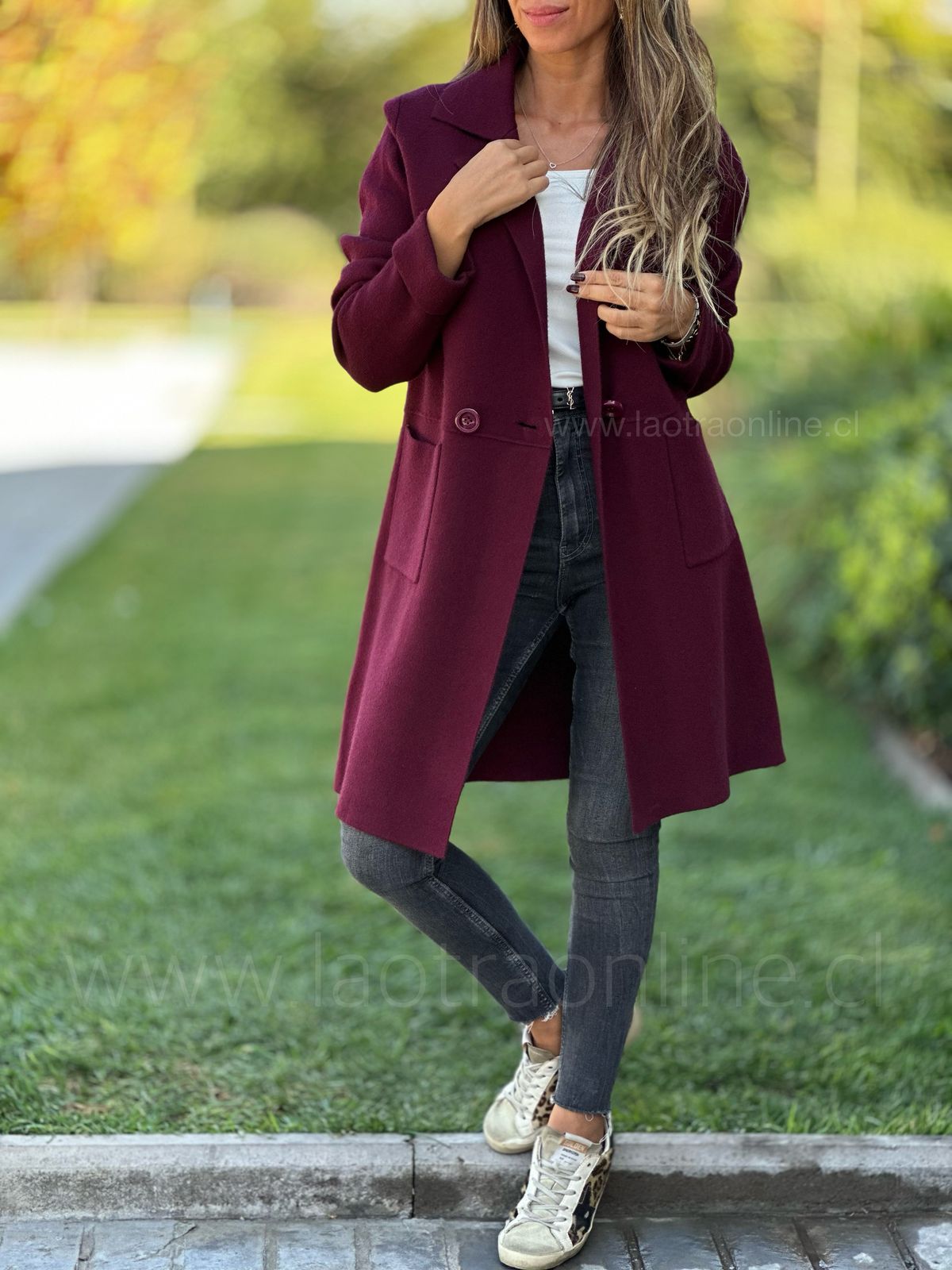 Abrigo Perla cherry