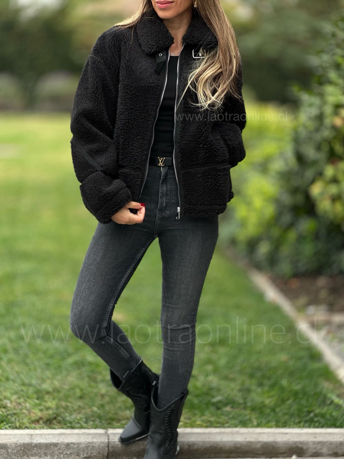 Chaqueta Rusia negro