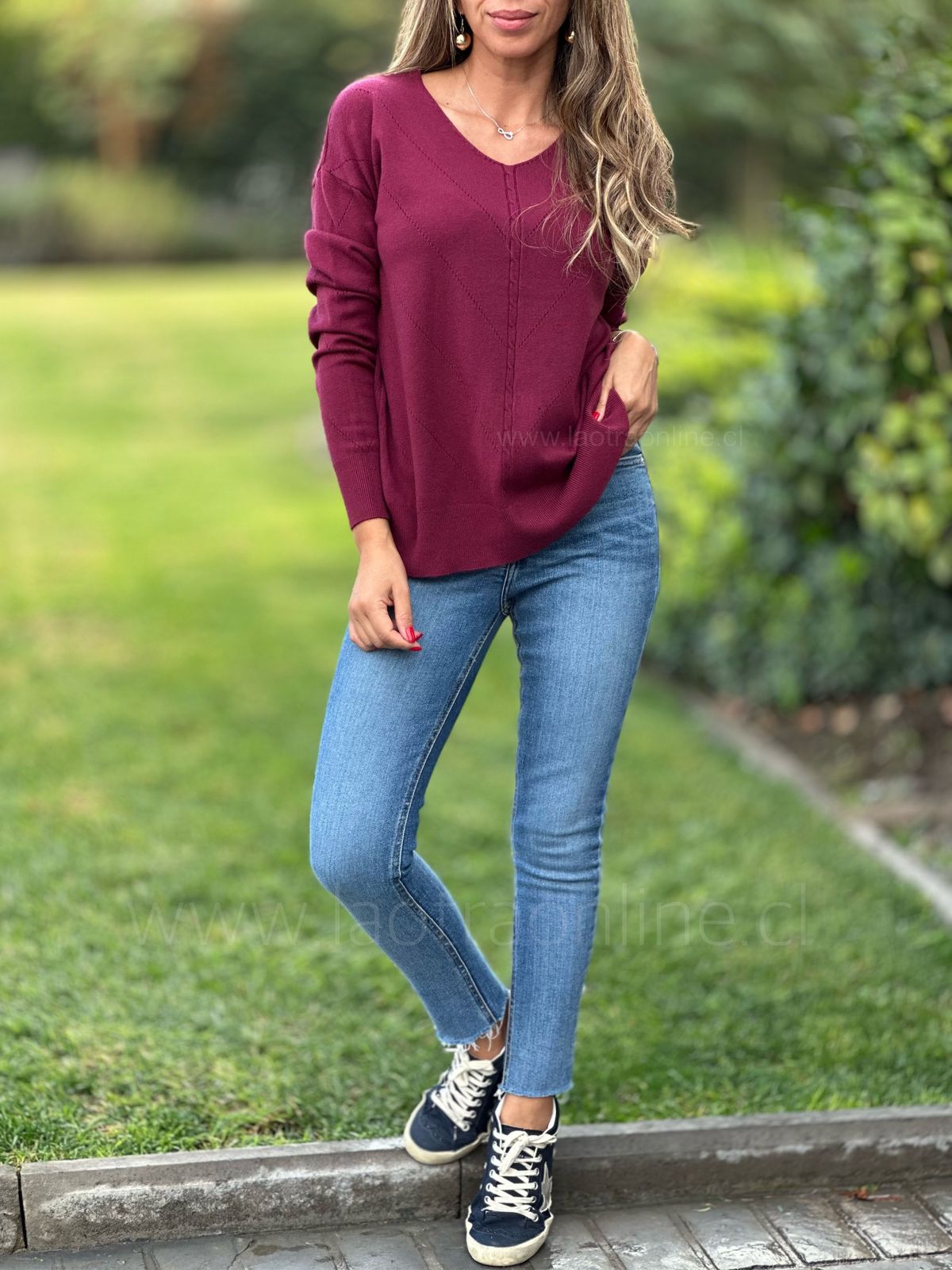 Sweater Francia cherry