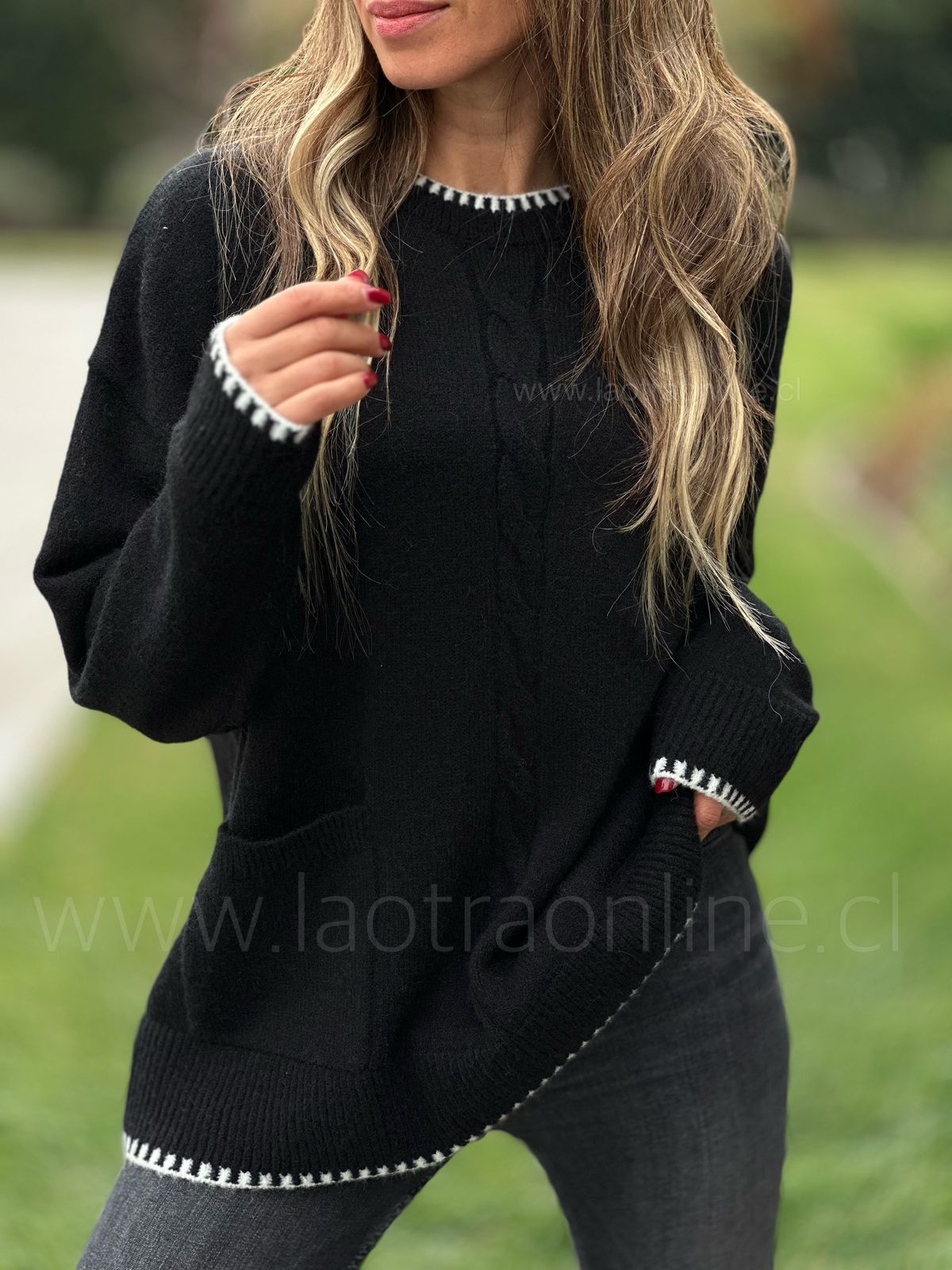 Sweater Francesa negro