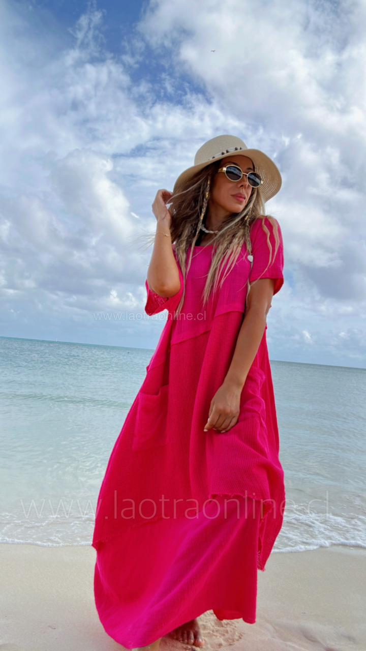 Vestido Eterna fucsia