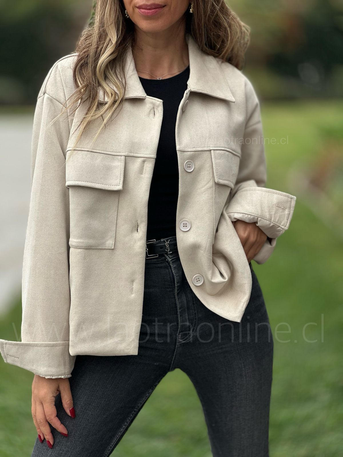 Chaqueta Asia crema