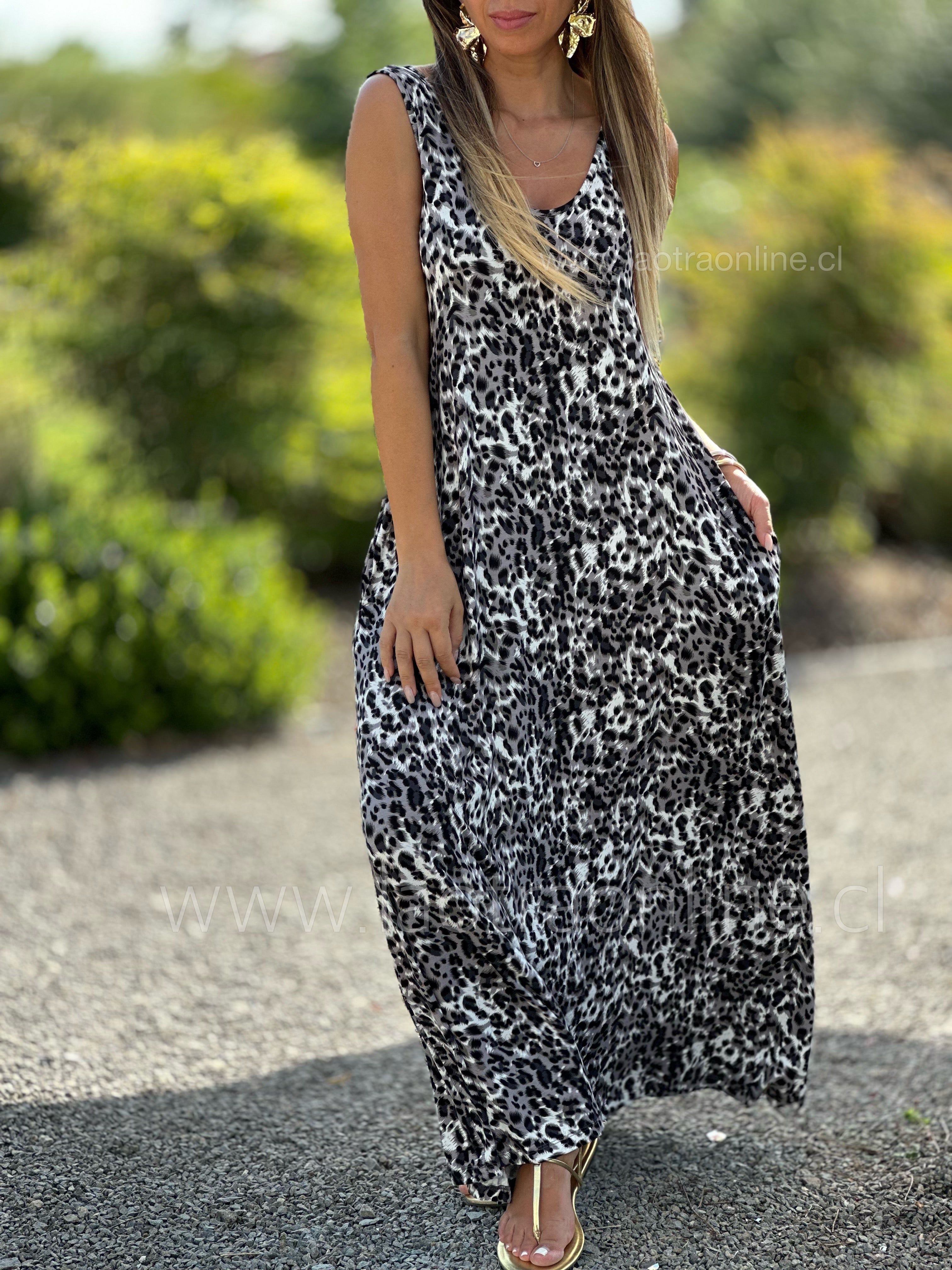 Maxi vestido print marengo