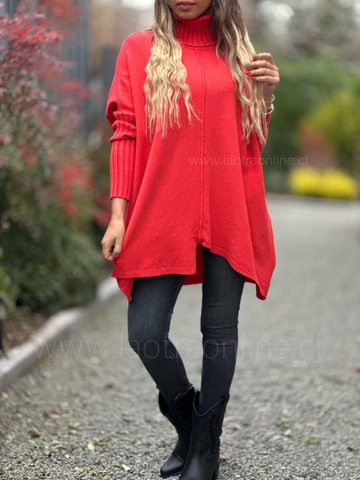 Sweater Piera rojo/naranja