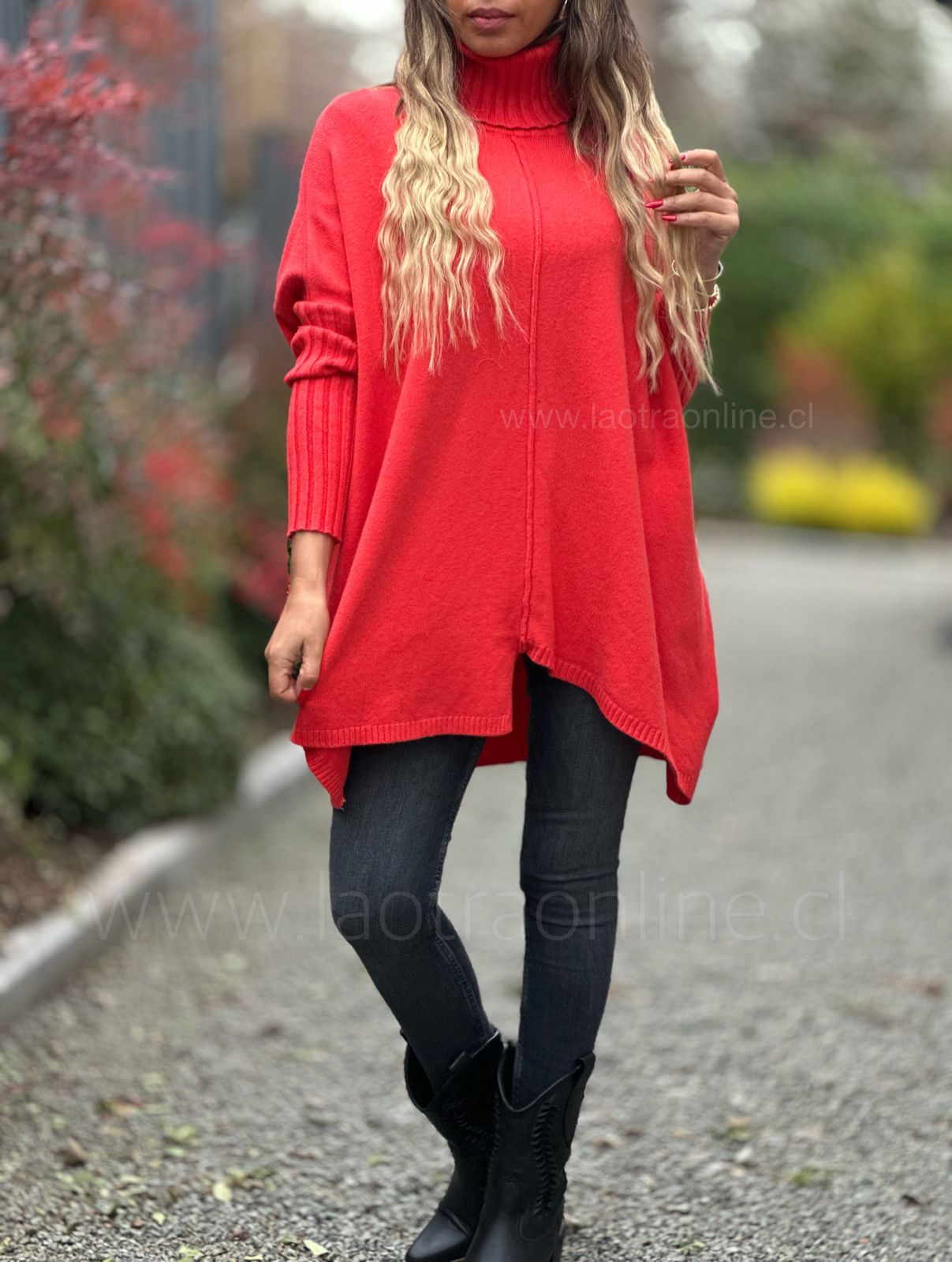 Sweater Piera rojo/naranja