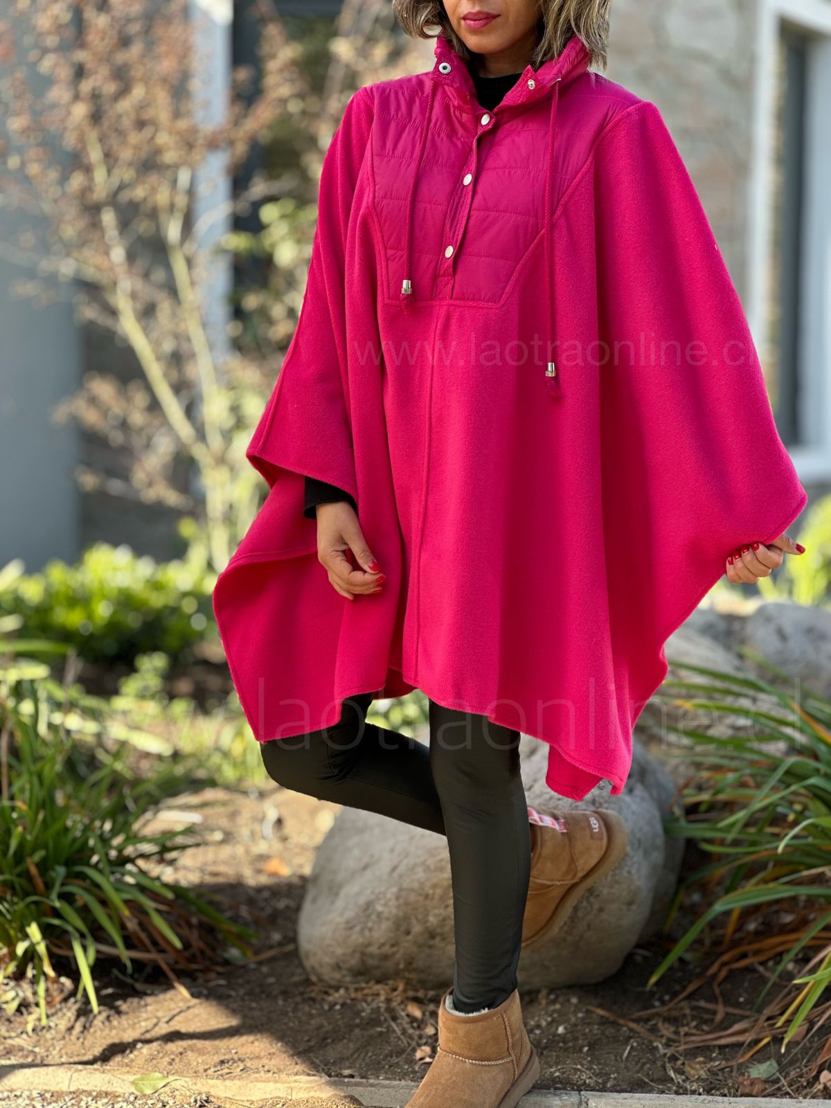 Capa/Poncho Imperial fucsia