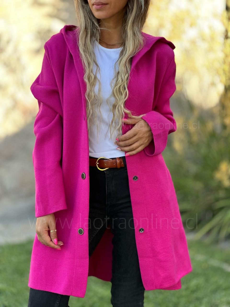 Abrigo fucsia mujer best sale