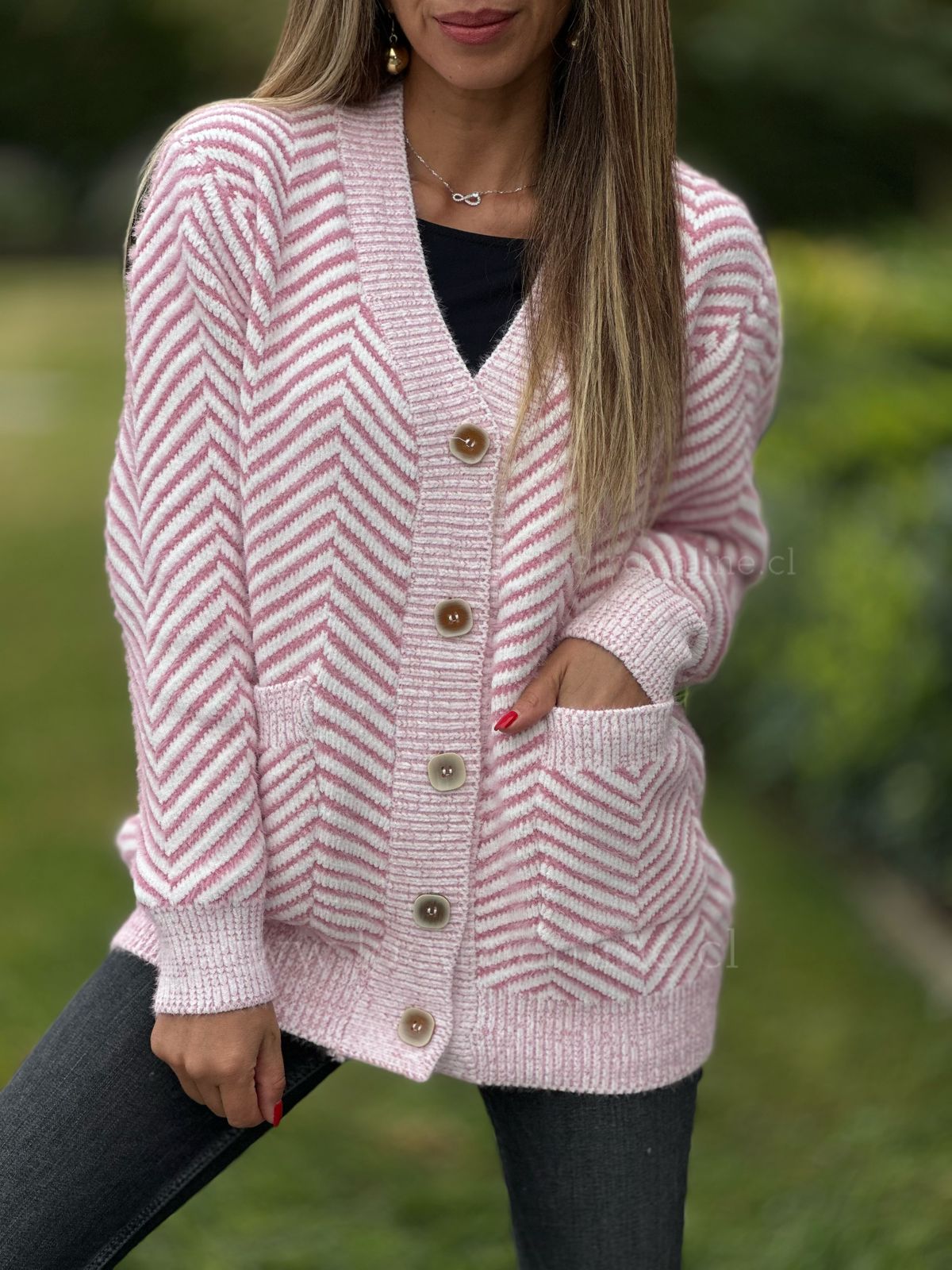 Chaleco Rumania rosa