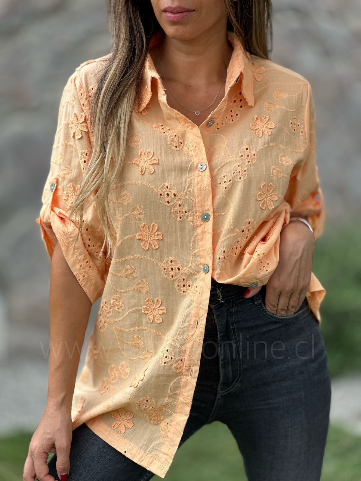 Blusa Gazzola mandarina