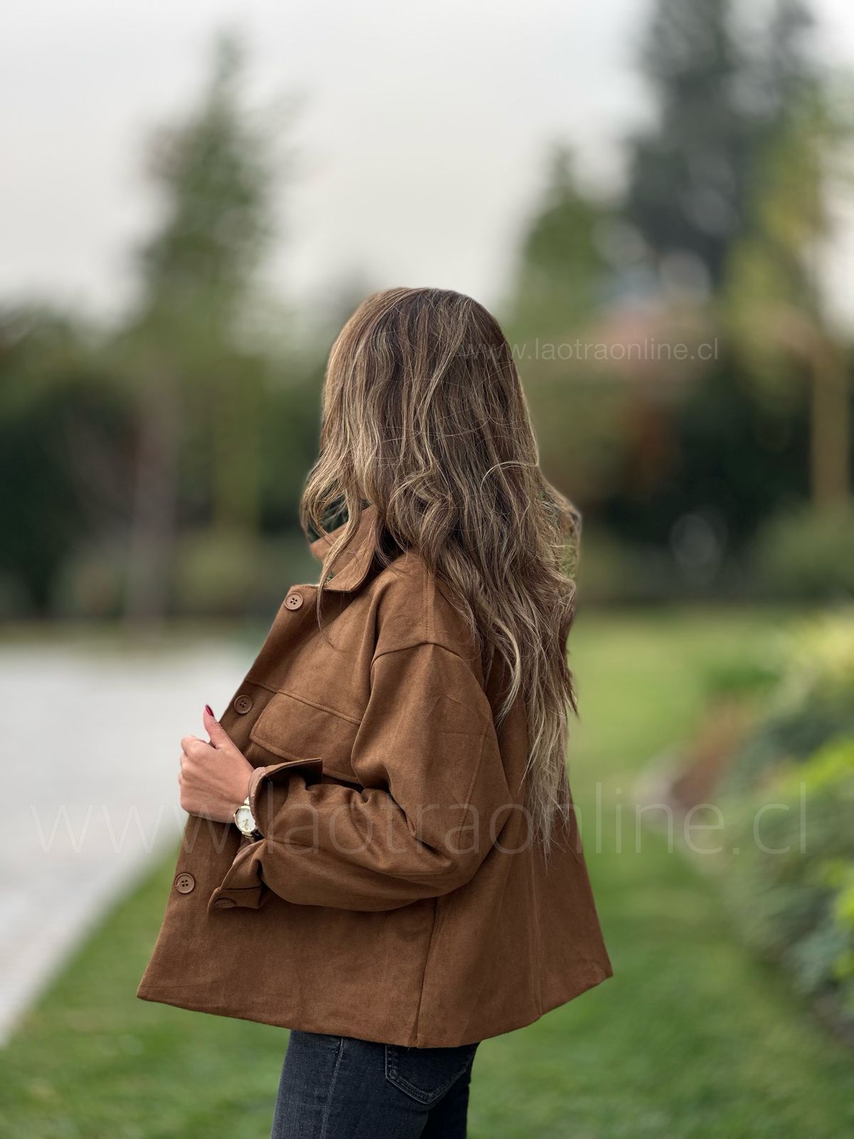 Chaqueta Asia choco