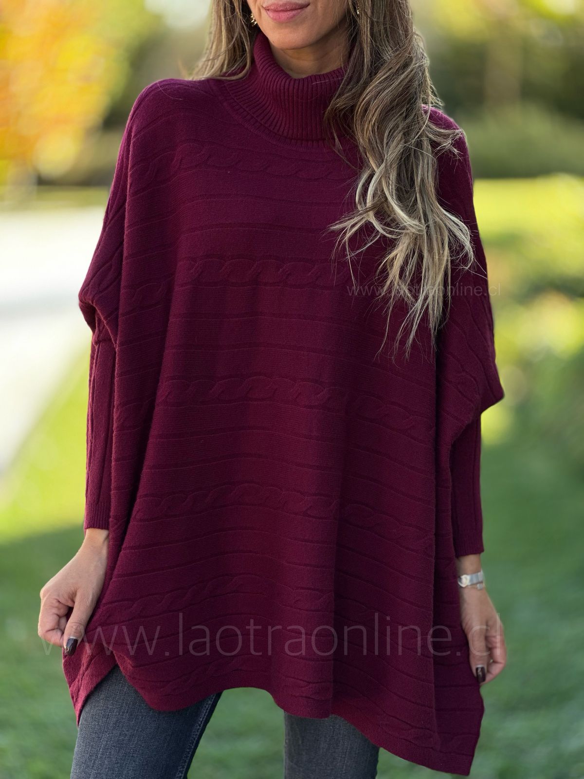 Oversize Trenzado cherry