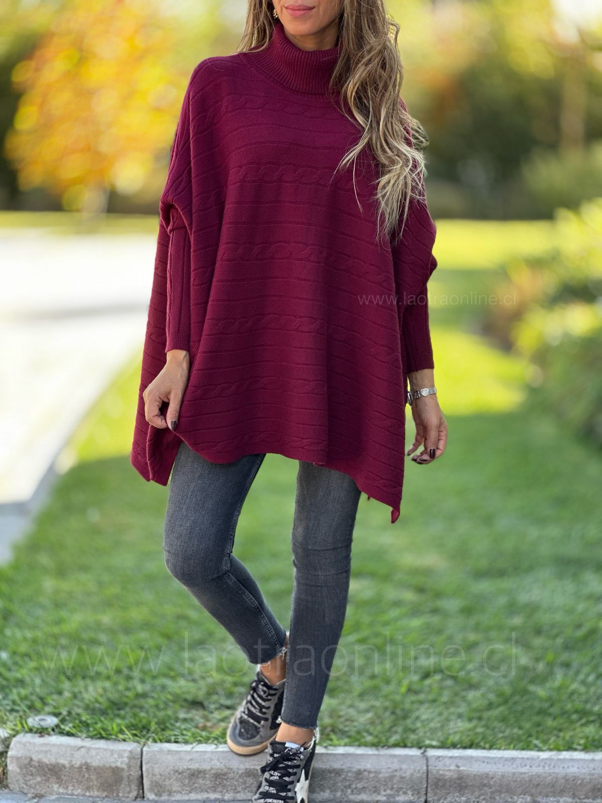Oversize Trenzado cherry