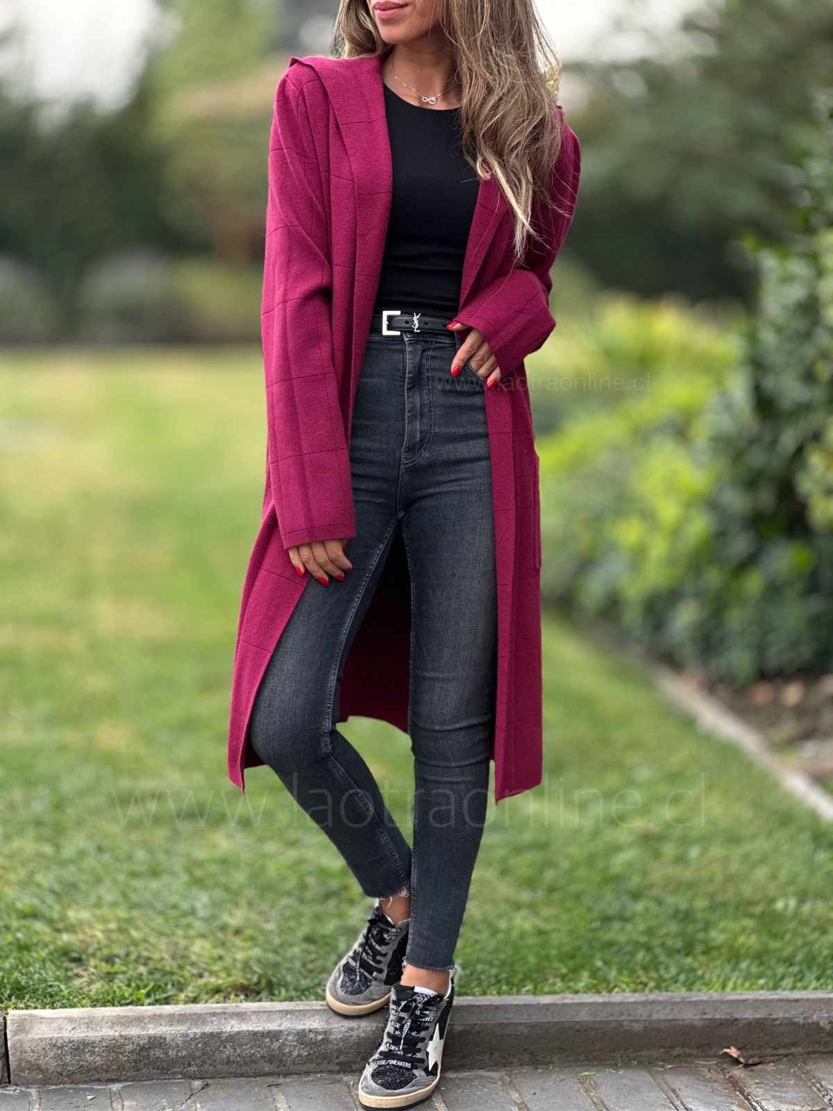 Cárdigan Castelli cherry