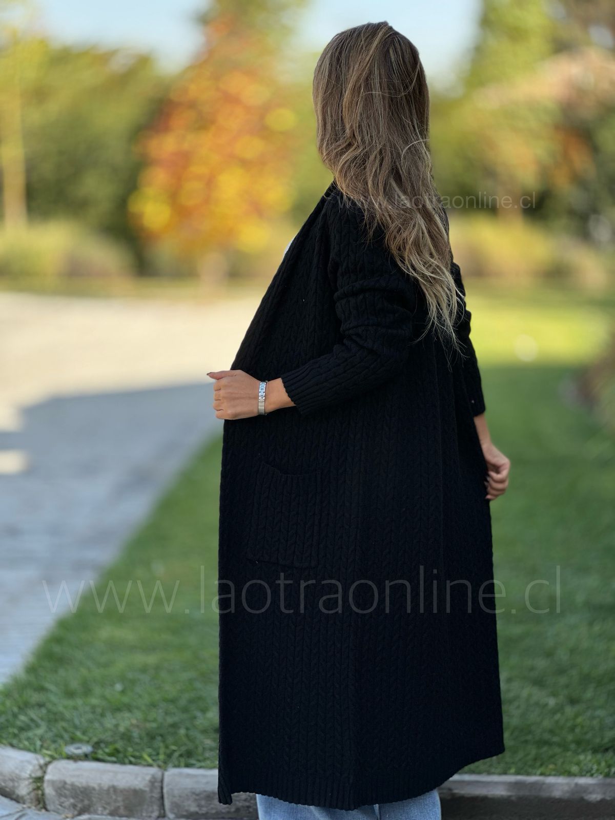 Maxi Cardigan Cosmopolita negro