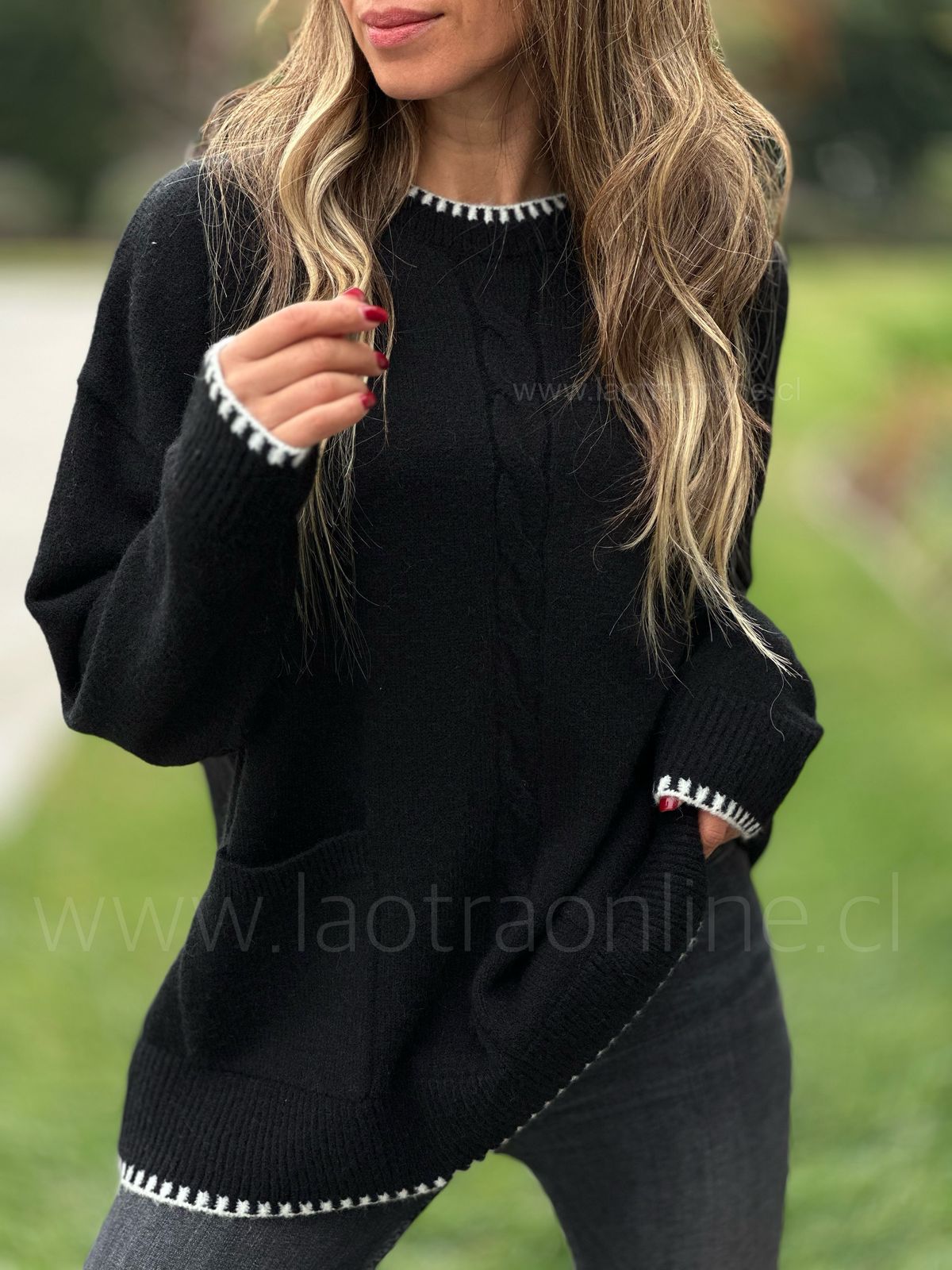 Sweater Francesa negro