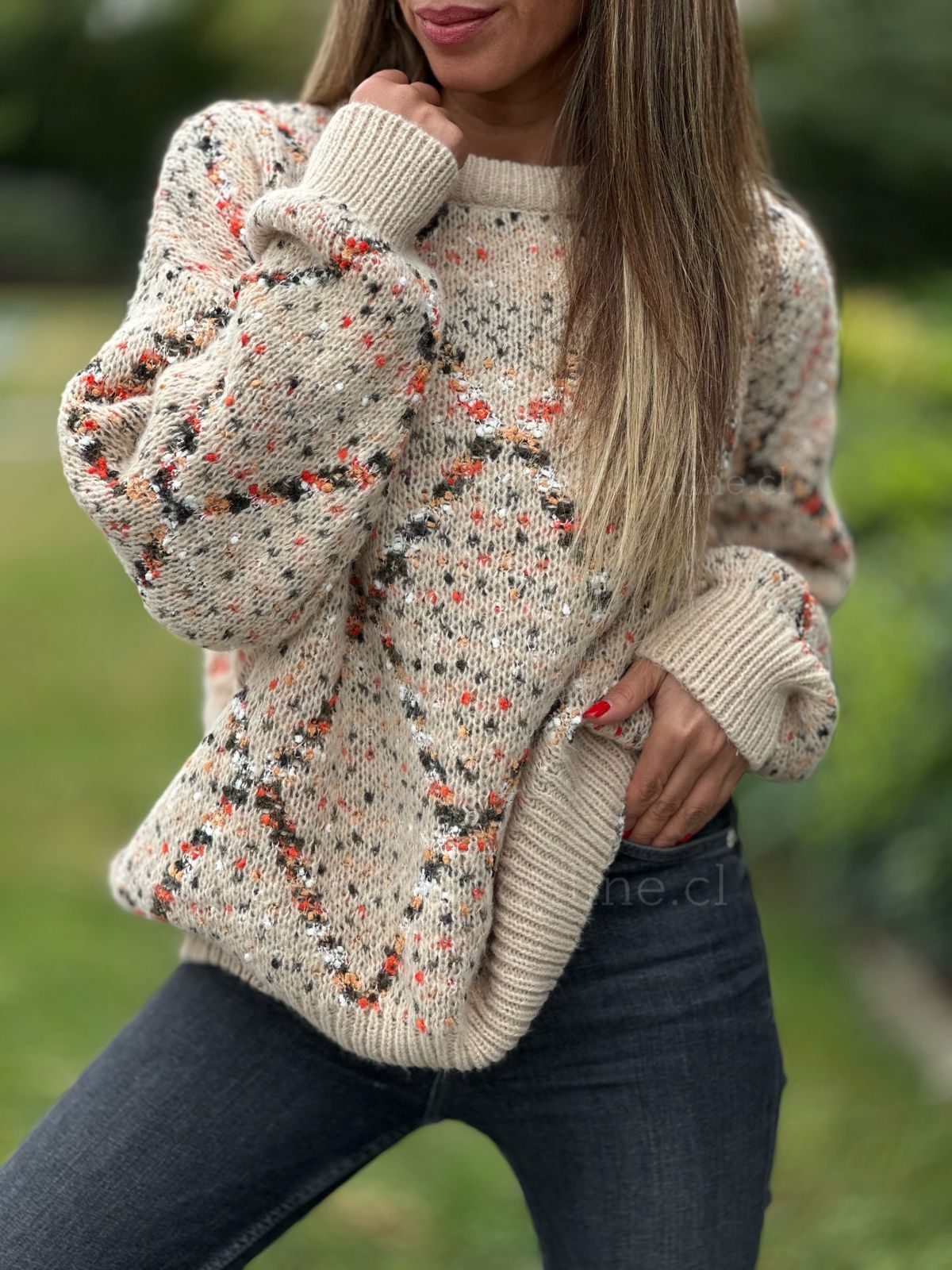 Sweater Jaspi camel
