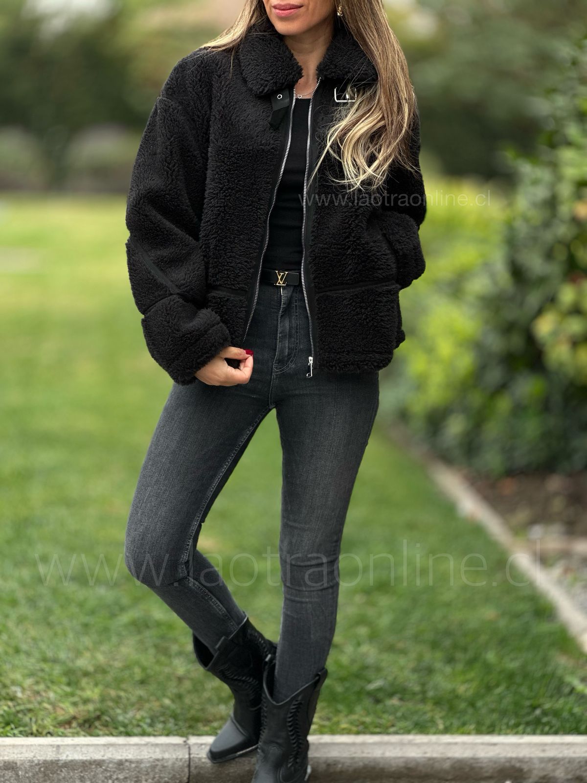 Chaqueta Rusia negro