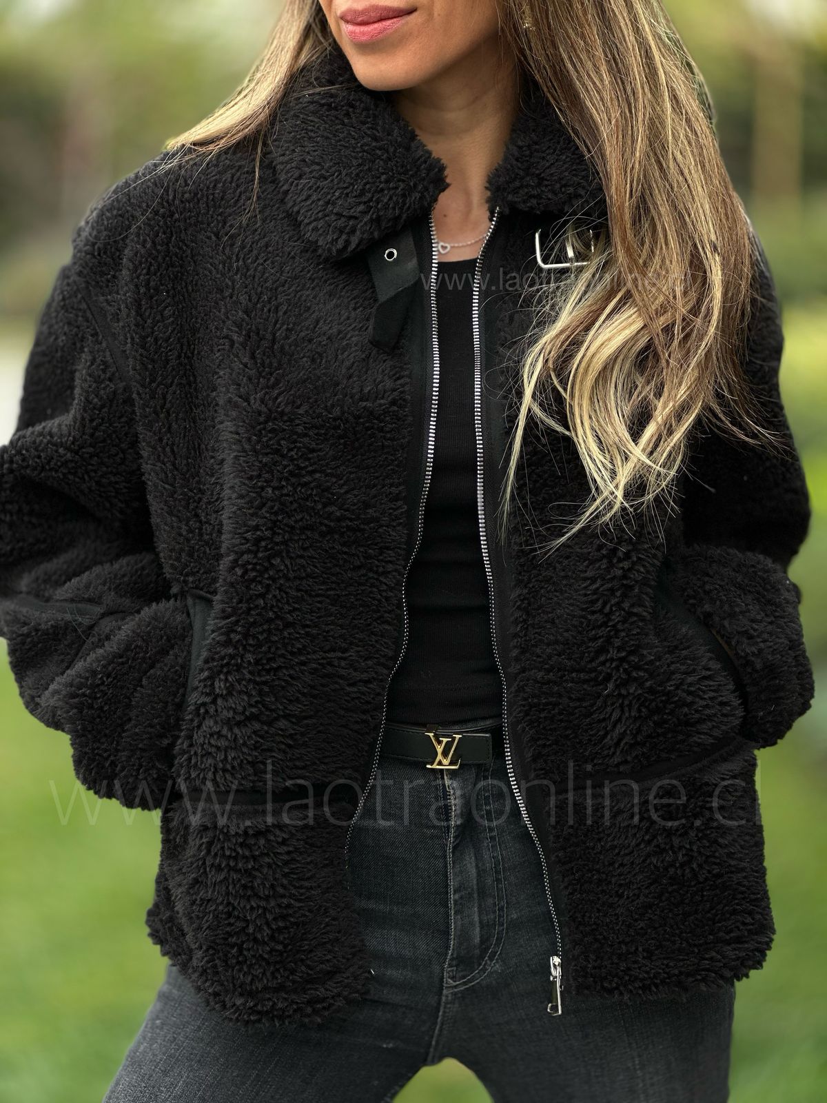 Chaqueta Rusia negro