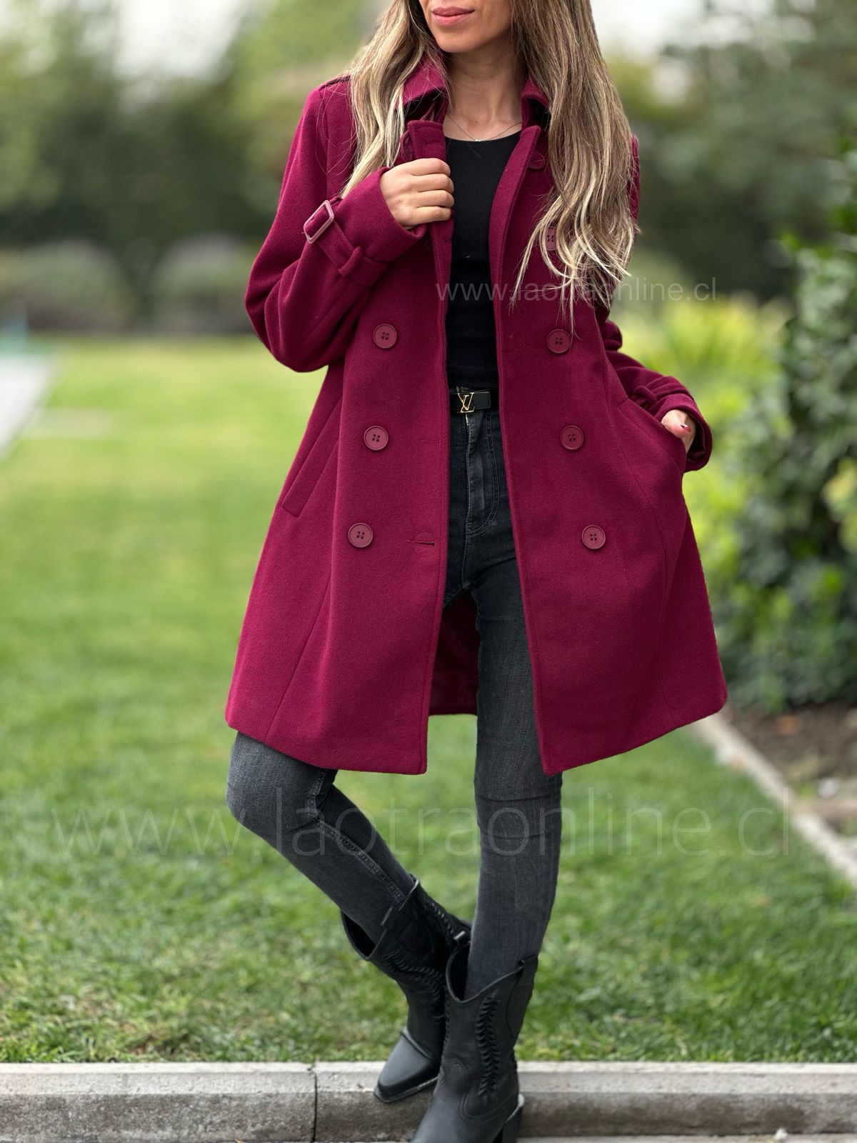 Abrigo Ciampino cherry