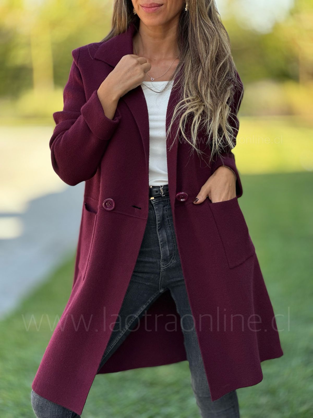 Abrigo Perla cherry