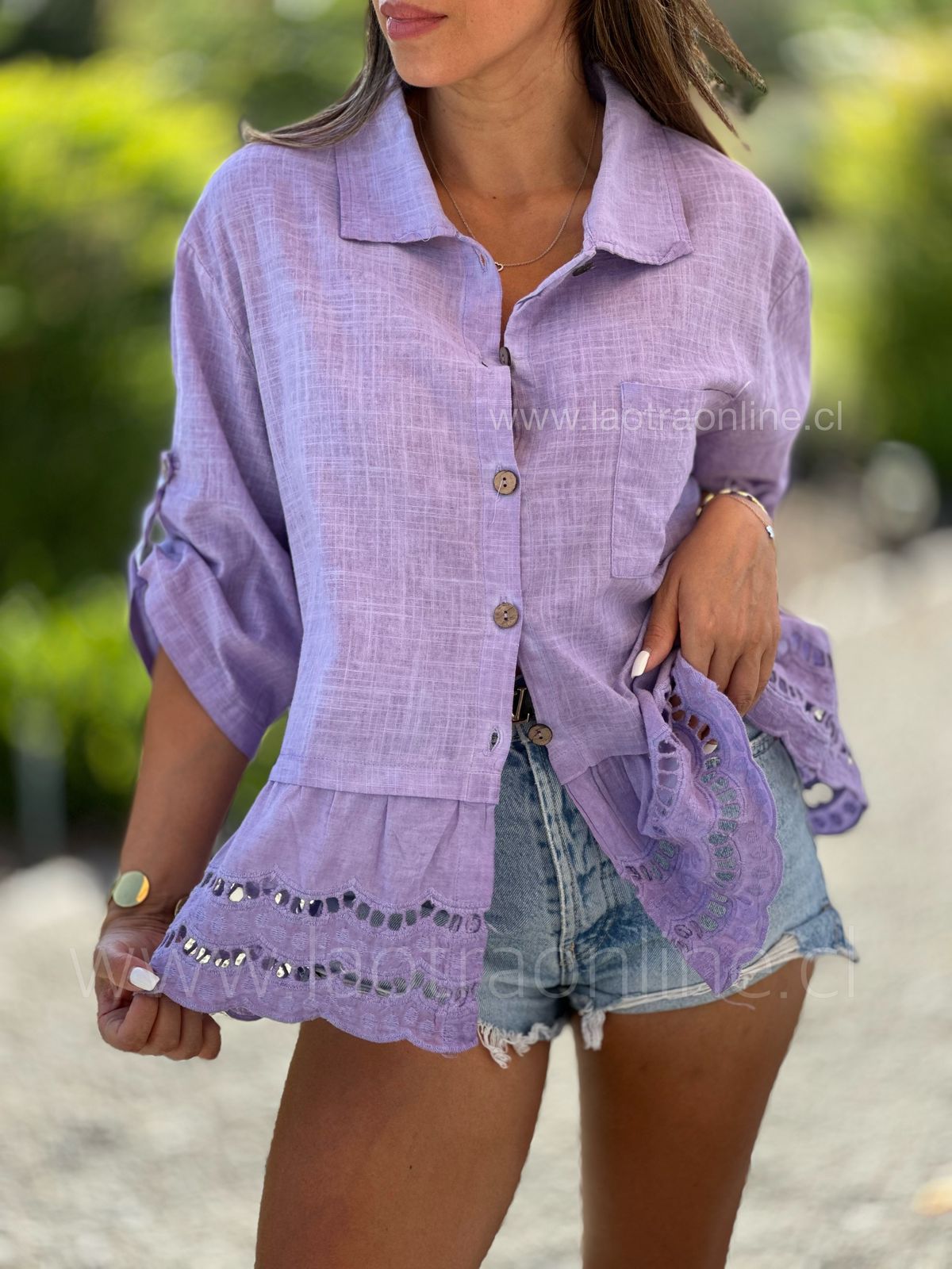 Blusa Acapulco lavanda