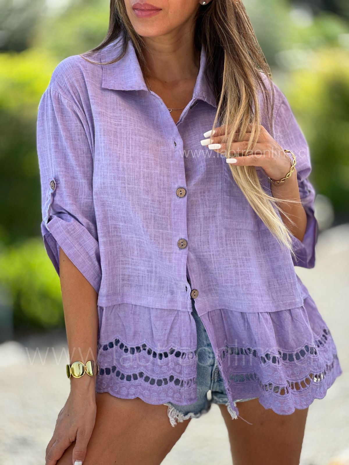 Blusa Acapulco lavanda