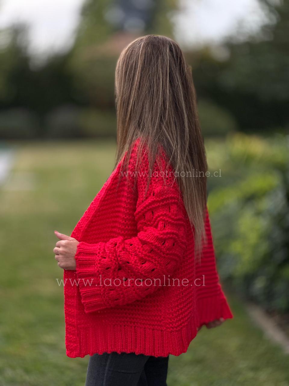 Chalecón Canarias rojo