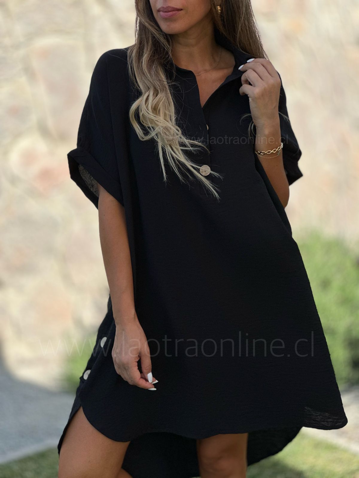 Vestido/blusón Mendoza negro