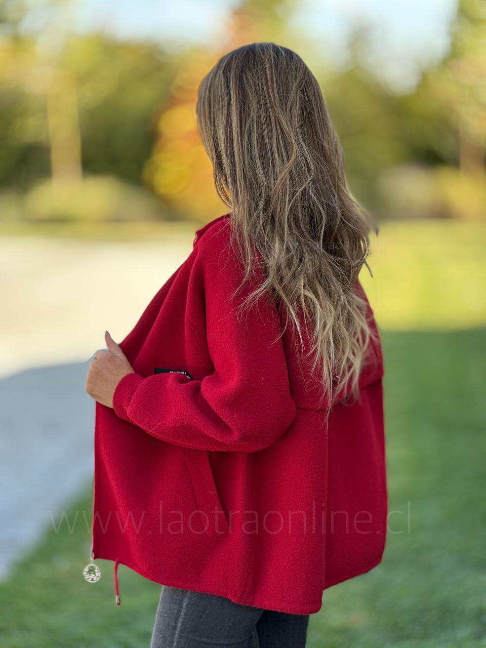 Abrigo Mulan rojo
