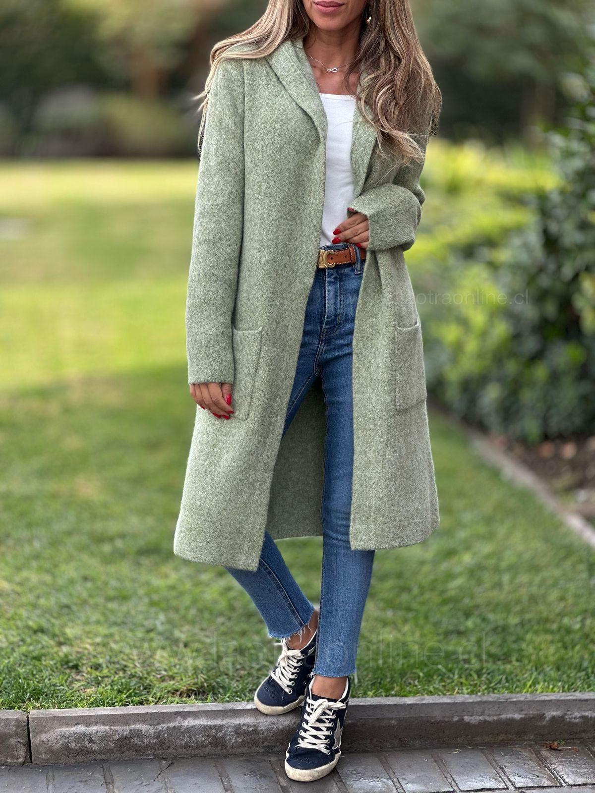 Abrigo/cardigan Ilusión menta