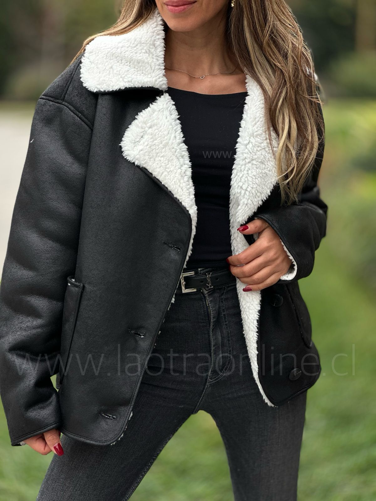 Chaqueta Polonia negro