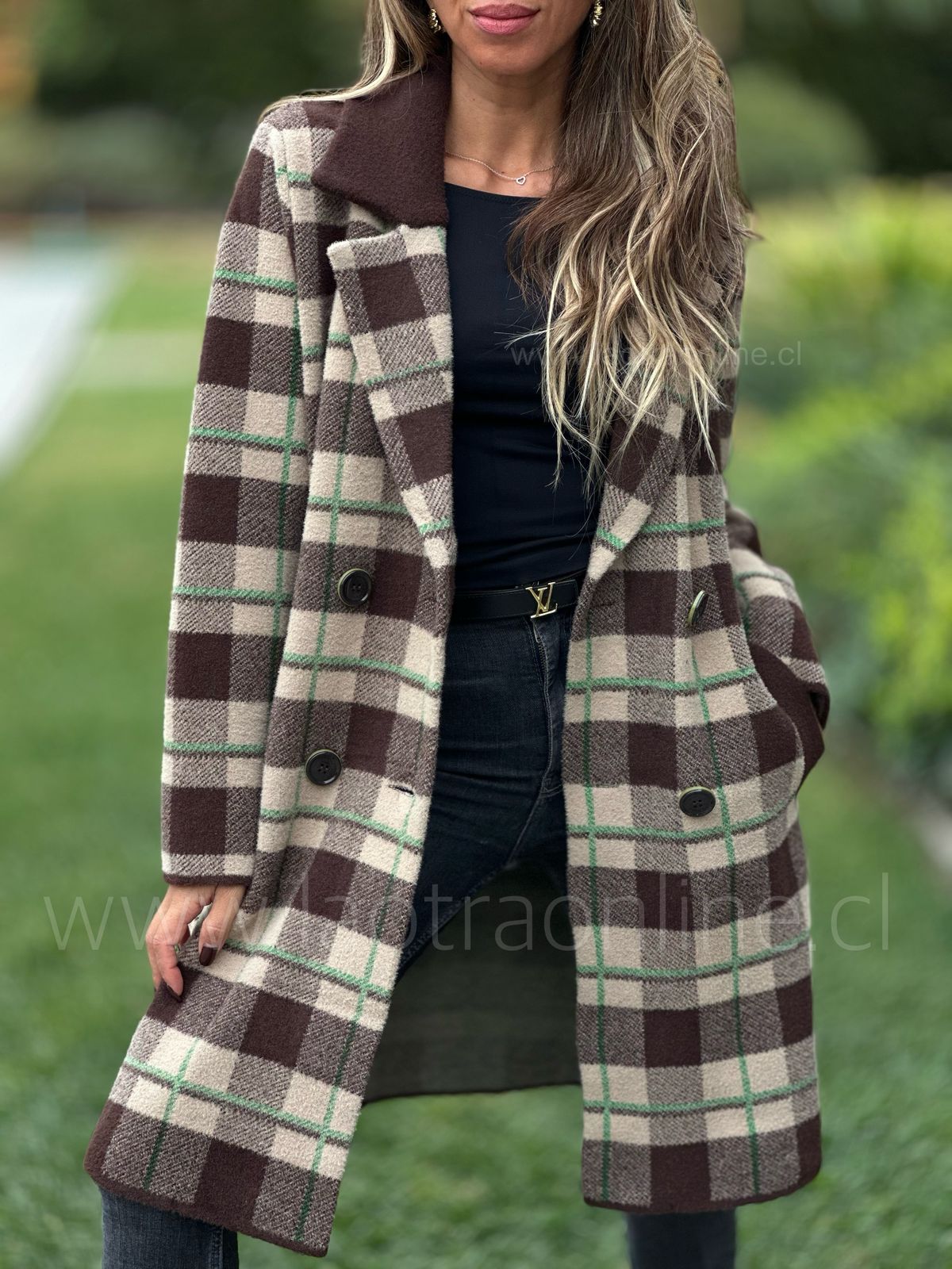 Abrigo Capricho choco/verde