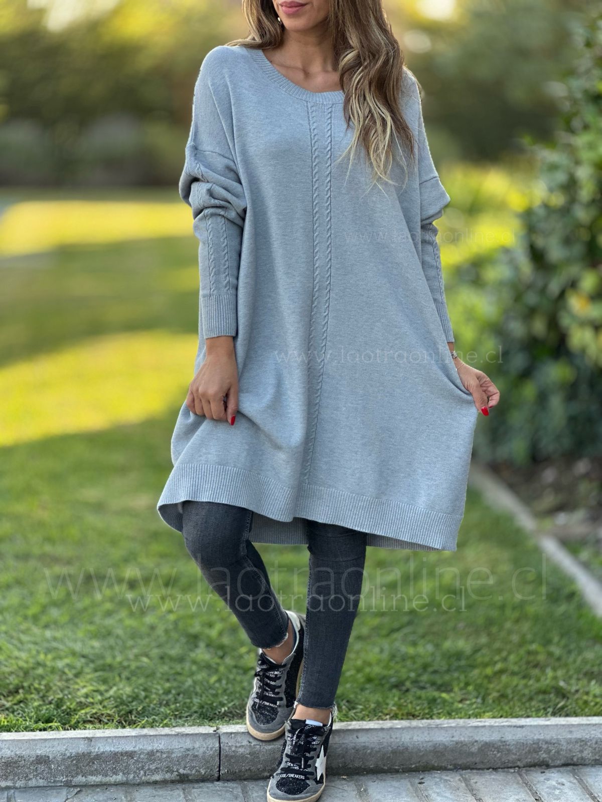 Maxi Sweater Leila celeste