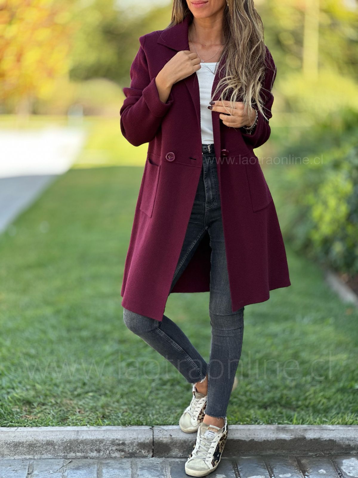 Abrigo Perla cherry