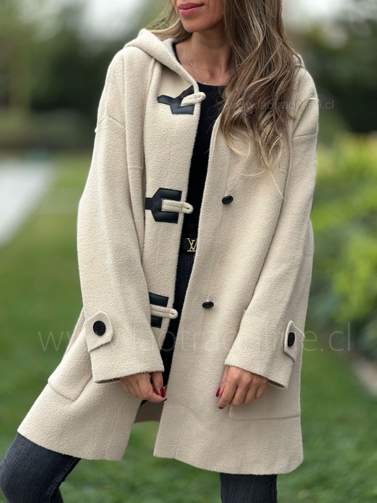 Abrigo Montgomery Julieta crema