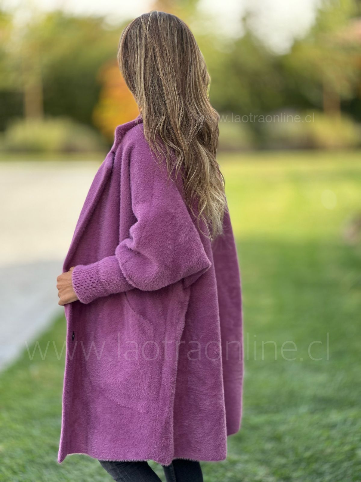 Abrigo Angora Lia mora