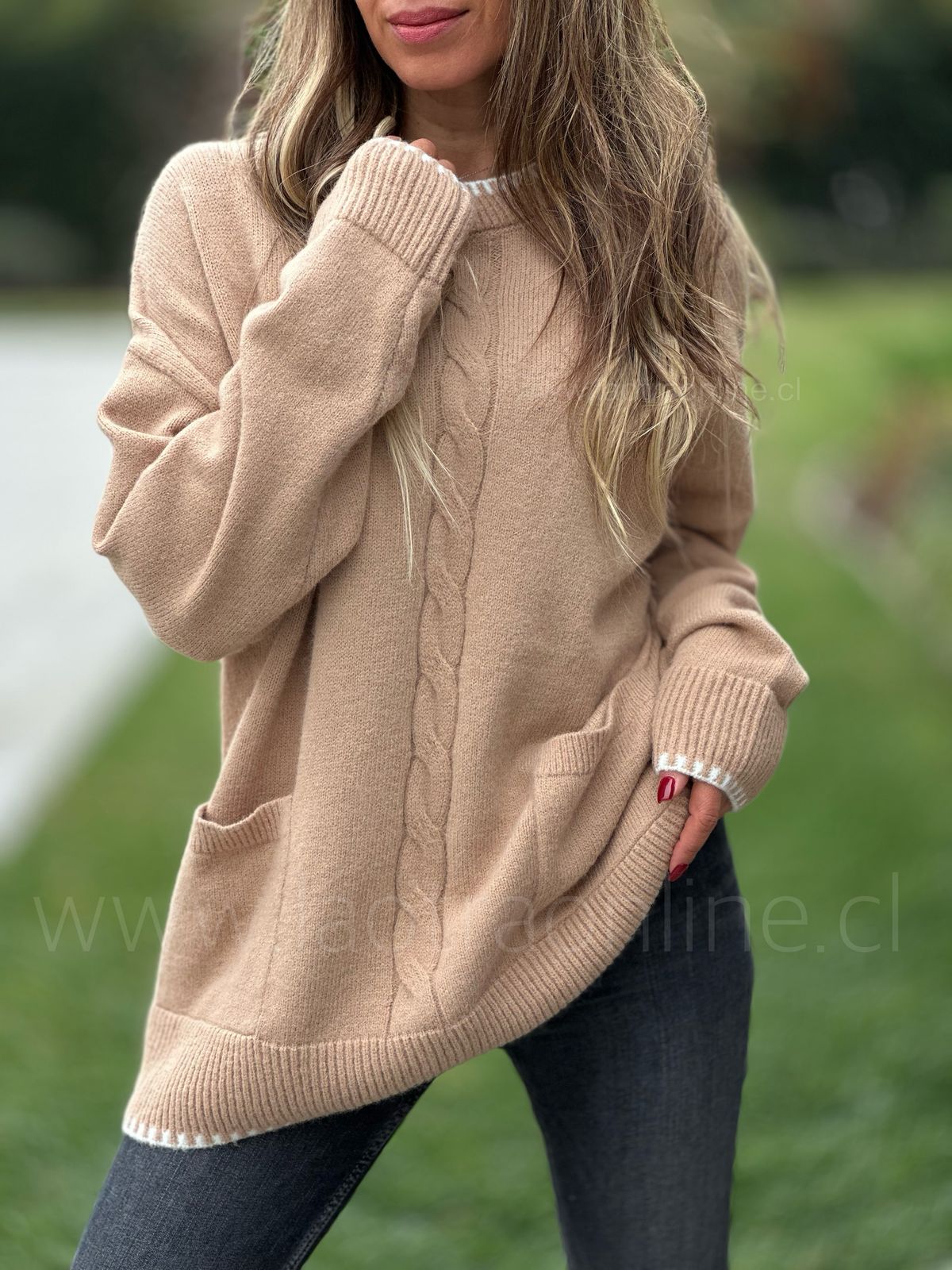 Sweater Francesa camel