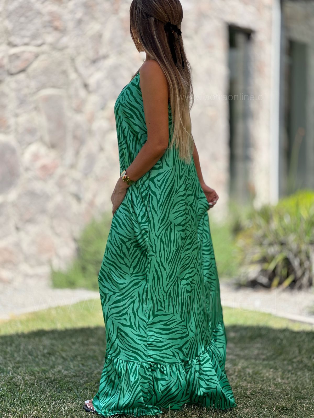 Maxi vestido Irlanda verde