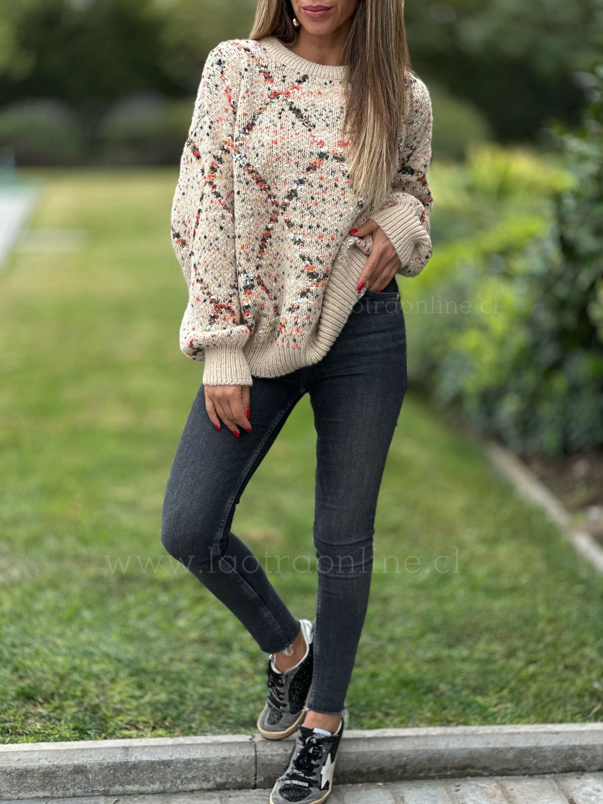 Sweater Jaspi camel
